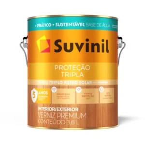 Verniz Suvinil Proteção Tripla Brilhante Base Água 3.6L